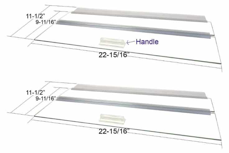 Aquarium Glass Canopies for Aquariums with & Without Center Braces, 10 to 360 Gallon Aquariums