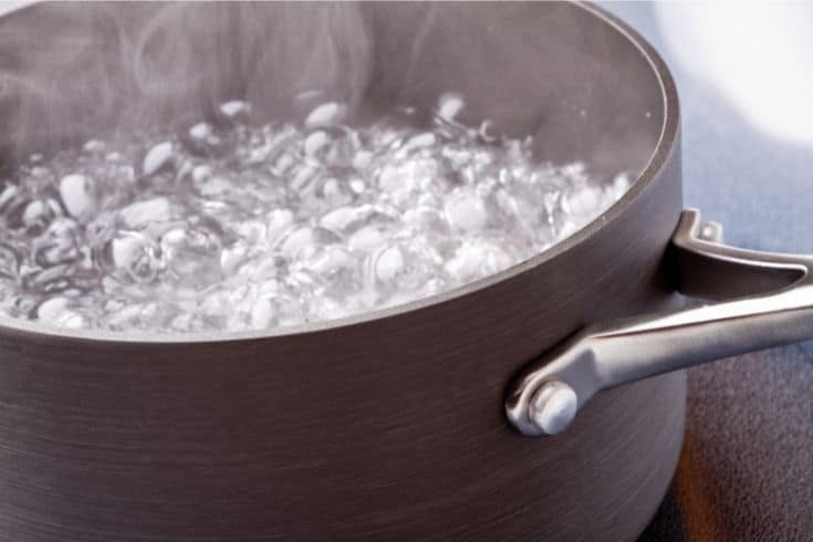 boiling water